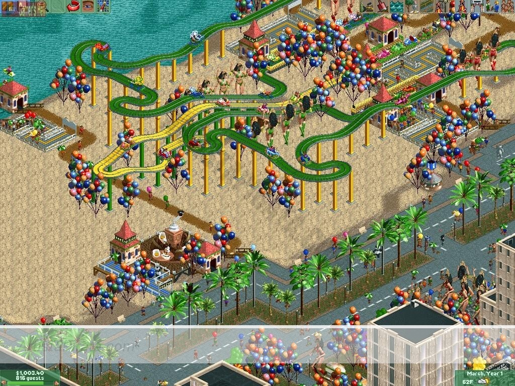 roller coaster tycoon classic mega