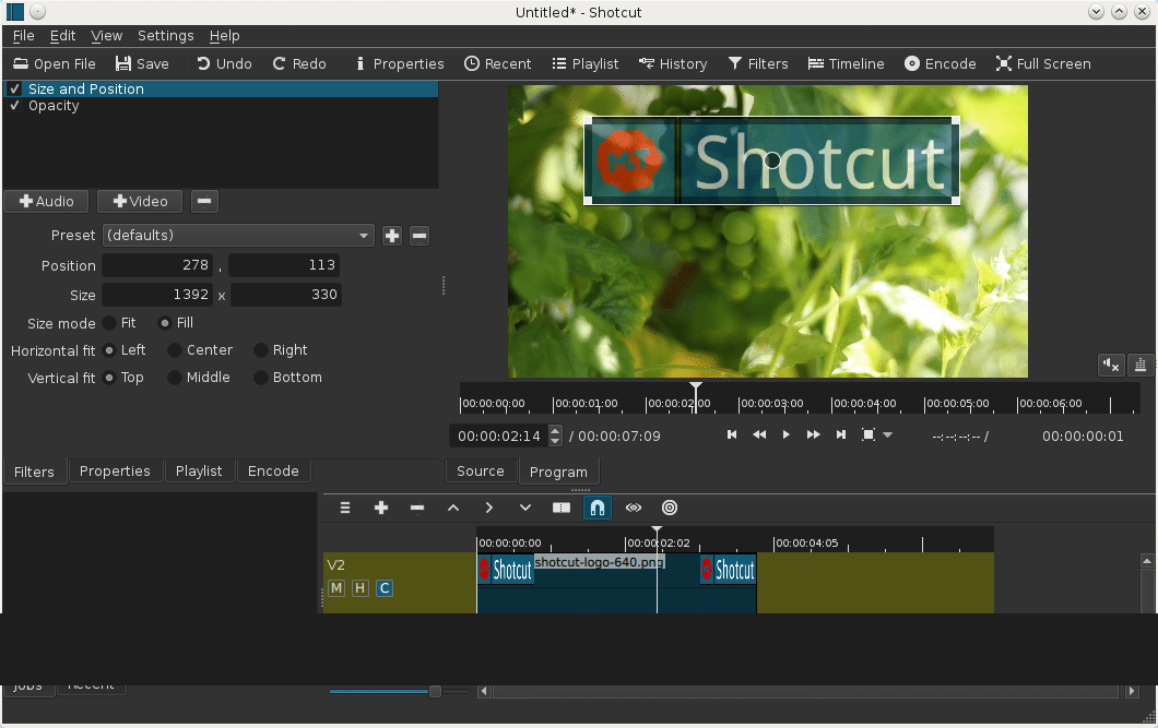 ShotCut-18 editor de video gratis mediafire