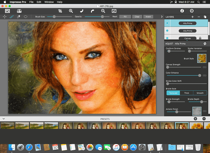 MAC OSX - Impresso PRO 1.8.2 pincel impresionista para mac osx