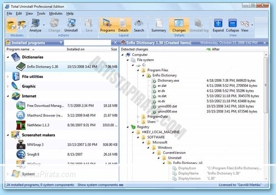 total uninstall pro 6.22 desinstalar cualquier programa en windows borrar basura de programas mega full ZIPPYSHARE