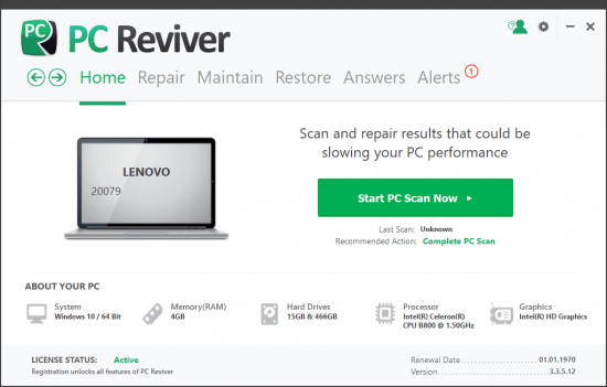 ReviverSoft-PC-Reviver corregir bloqueos de windows pc reviver full mega zippyshare corregir errores windows