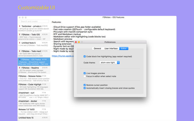 markdown fs notes 1.6 bloc de notas para mac osx compatible con markdown