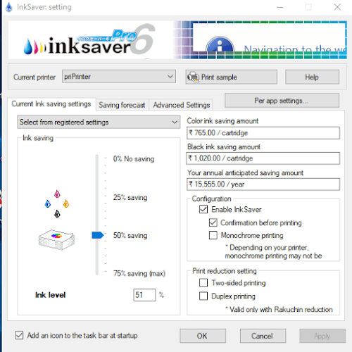 inksaver ahorrar tinta gratis reducir consumo de tinta impresora