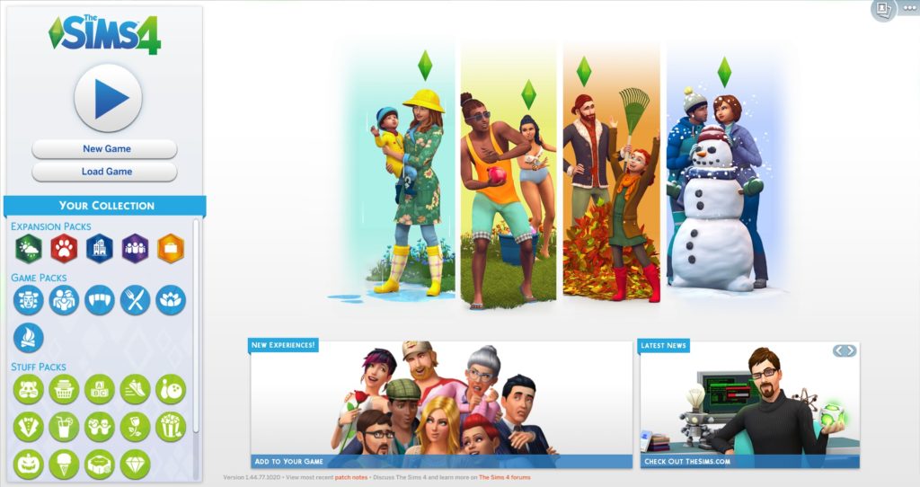 SIMS 4 SEASONS PARA MAC OSX