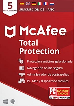 licencia mcafee total protection