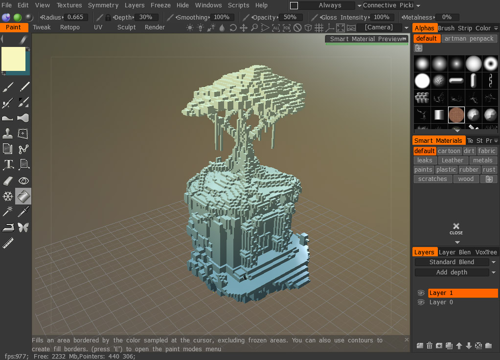 3d coat 4.8 crear modelo 3d esculturas 3d voxel