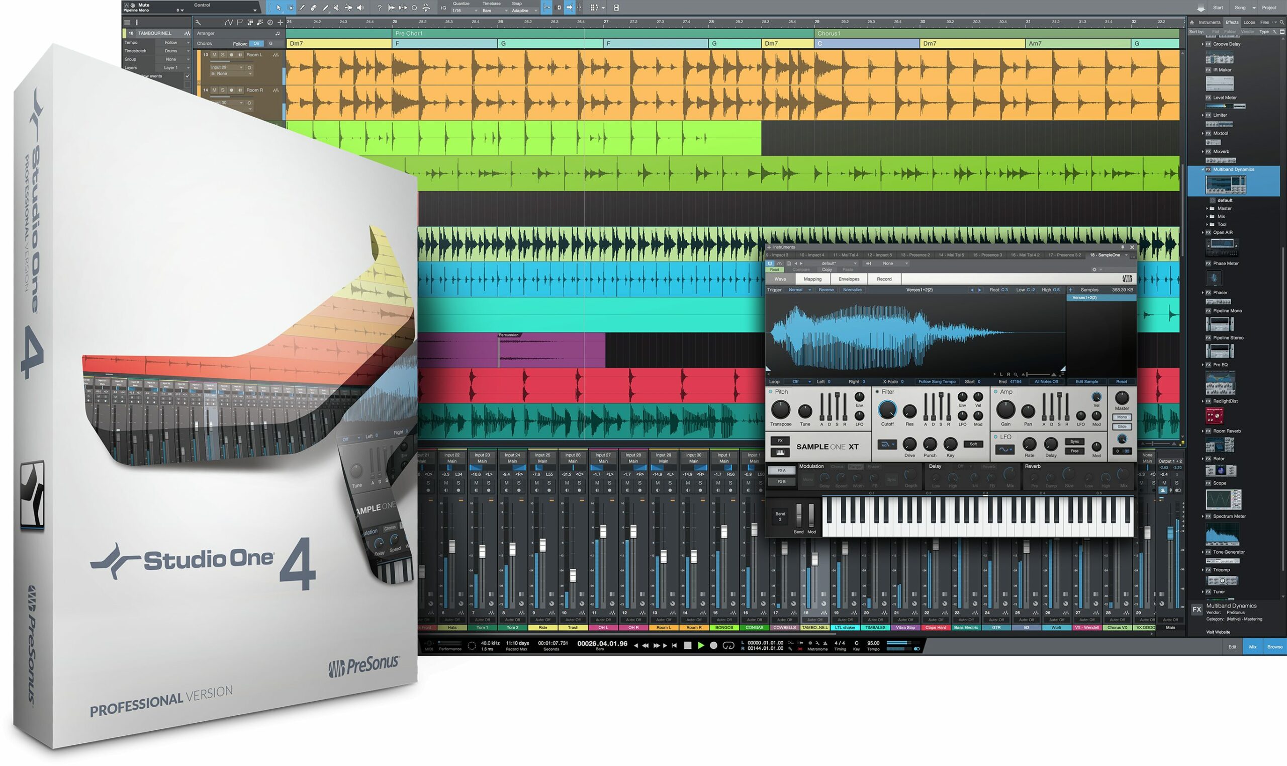 Presonus Studio One 4 – Estudio de grabación