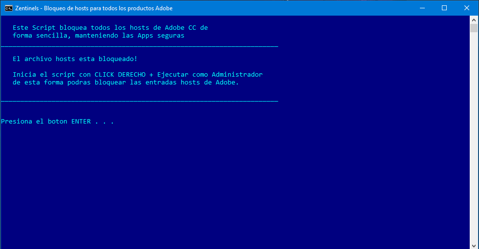 Bloquear hosts adobe