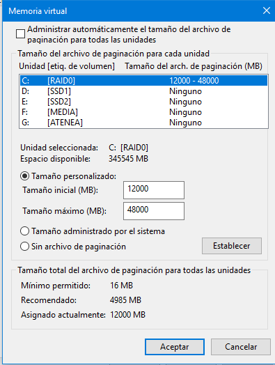 ampliar memoria virtual windows configuracion 4