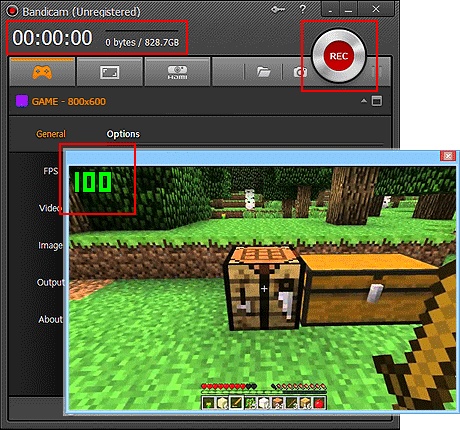 bandicam 4 grabar gameplays minecraft