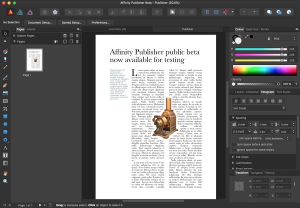 AFFINITY PUBLISHER PARA MAC