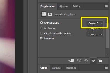 3d lut en photoshop