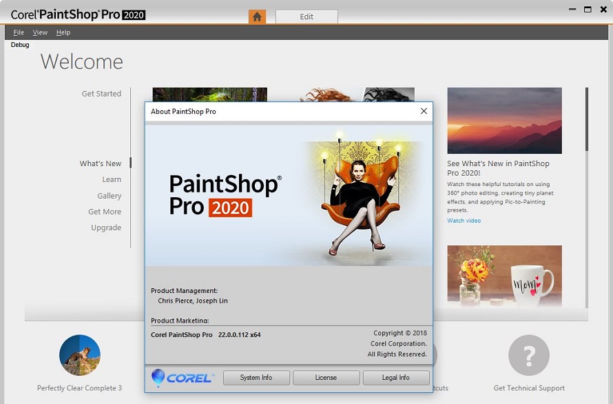 Corel Pro 2020 Edición fotográfica inteligente Artista Pirata