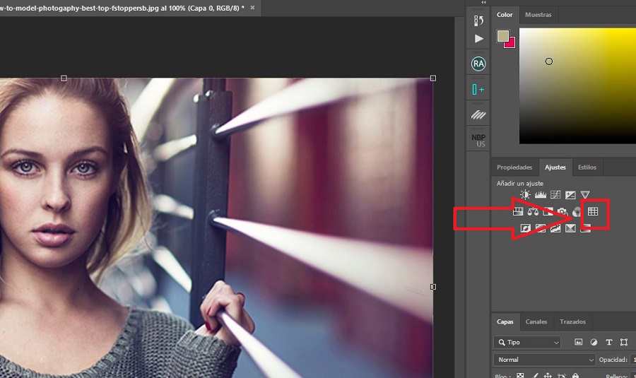 cargar cube lut en photoshop