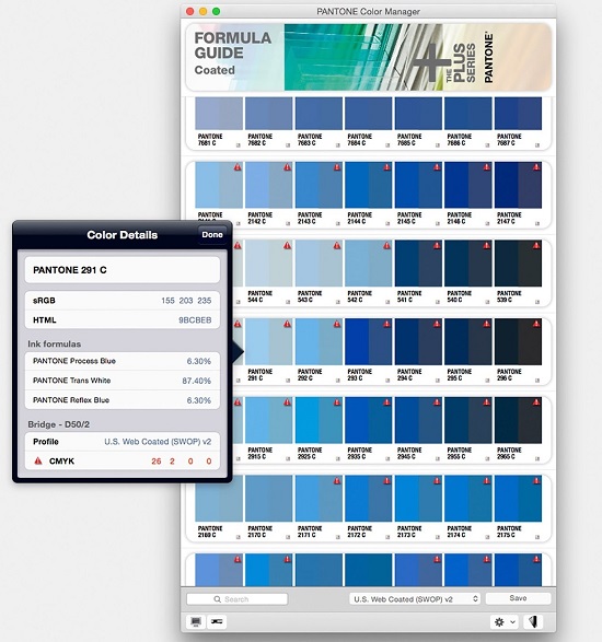 pantone color manager mac