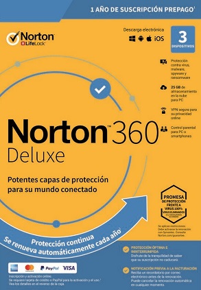 licencia norton 360 deluxe