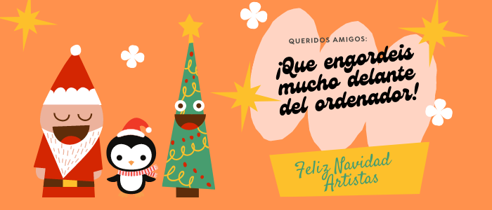 Felicitación de Navidad Artista