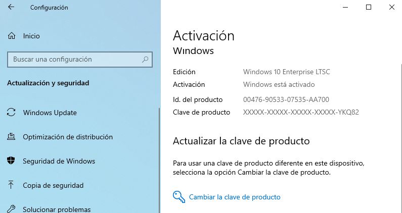 licencia windows 10 LTSC 2021