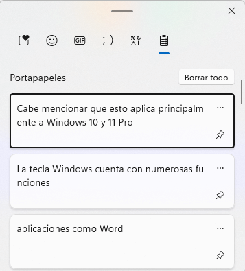 funciones de tecla windows