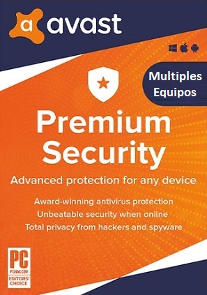 licencia avast premium 5 equipos 3 años