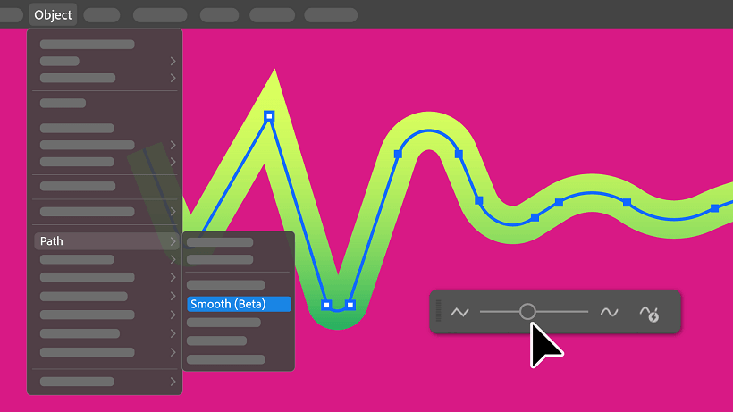 suavizar vectores en illustrator