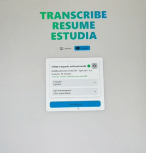 transcribir video a texto
