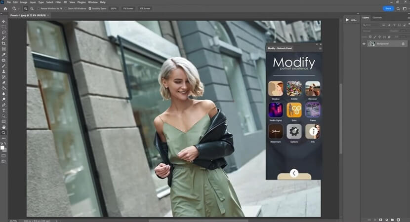 AI Modify Retouch Panel for Photoshop