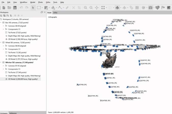 Agisoft Metashape Professional Procesamiento por lotes terrenos