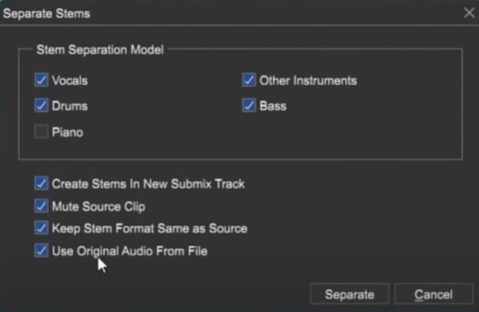 Stems IA MixCraft Pro