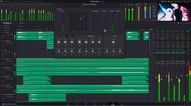 Modulo Fairlight Resolve 19
