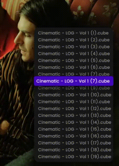 Cinematic LUTS full