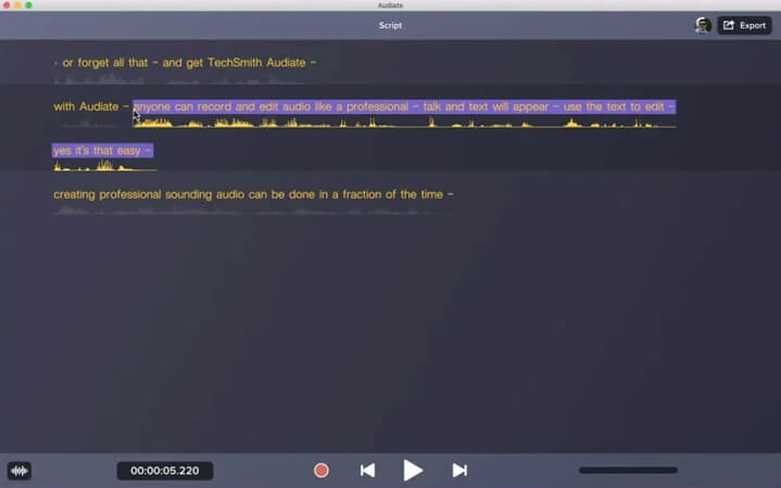 Camtasia Audiate full