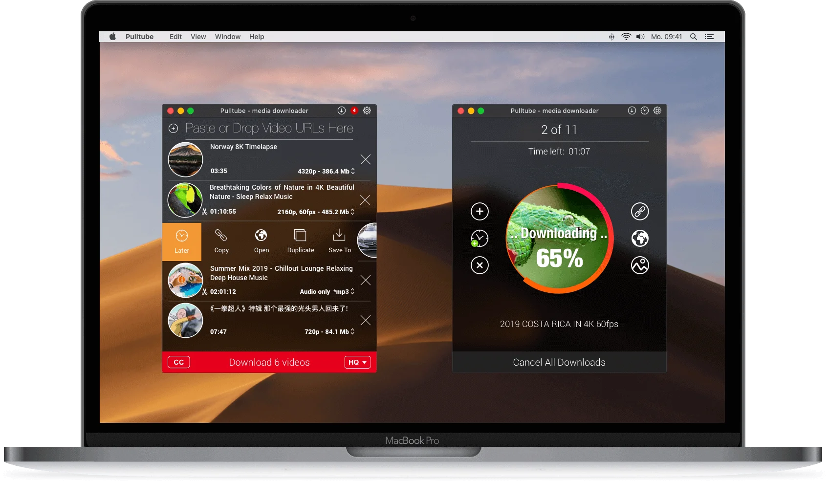 PullTube - Descarga vídeos de YouTube en Mac