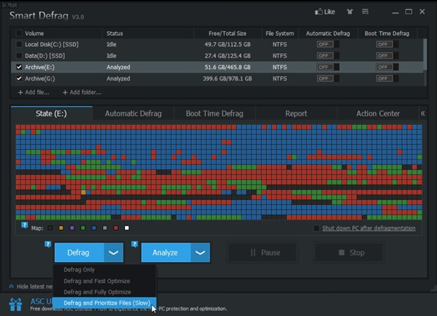 IObit Smart Defrag Pro full