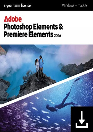 Licencia Adobe Photoshop Elements 2026 + Premiere Elements 2026 - Bundle - Windows/Mac
