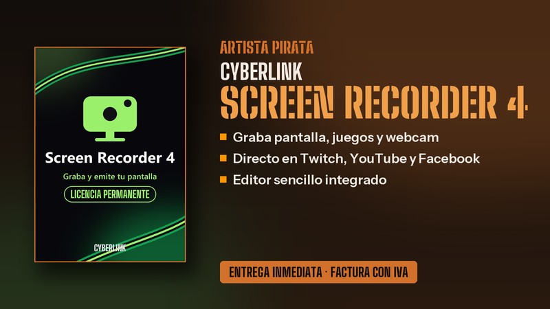 CyberLink Screen Recorder 4 licencia original