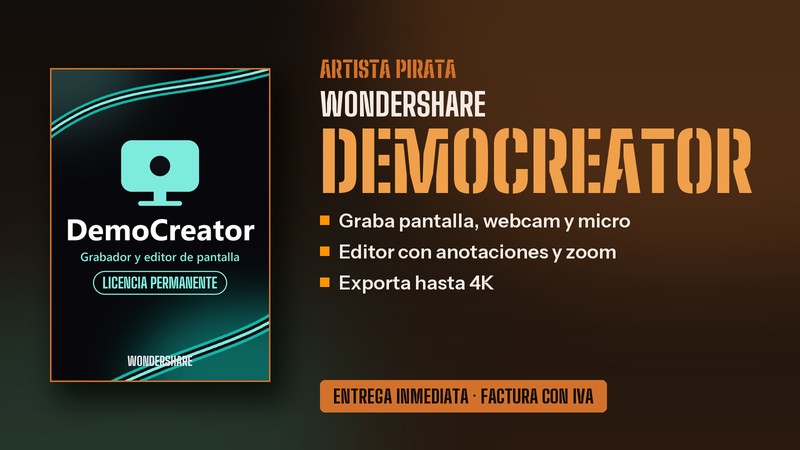 Wondershare DemoCreator licencia permanente