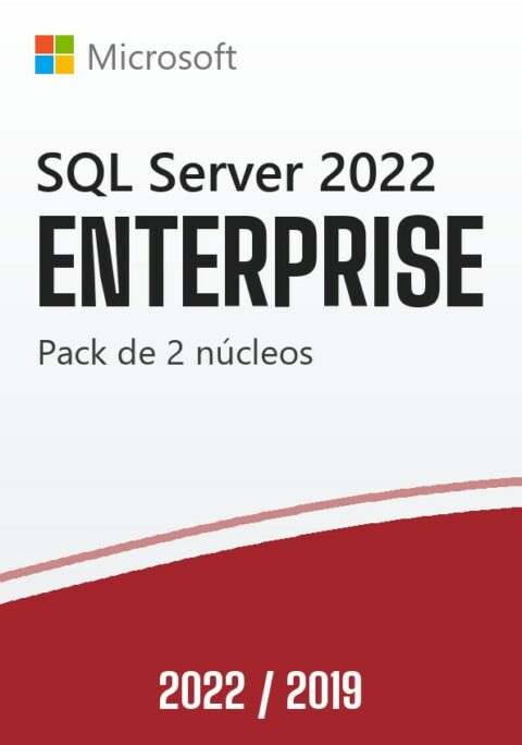 Licencia Microsoft SQL Server Enterprise 2022 / 2019 – 2 Núcleos