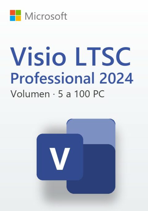 Licencia Microsoft Visio Professional 2024 LTSC – Volumen – 5 a 100 PC