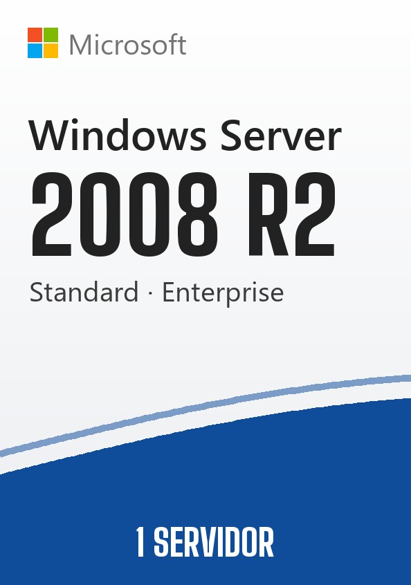 Licencia Microsoft Windows Server 2008 R2 Standard / Enterprise – 1 Servidor